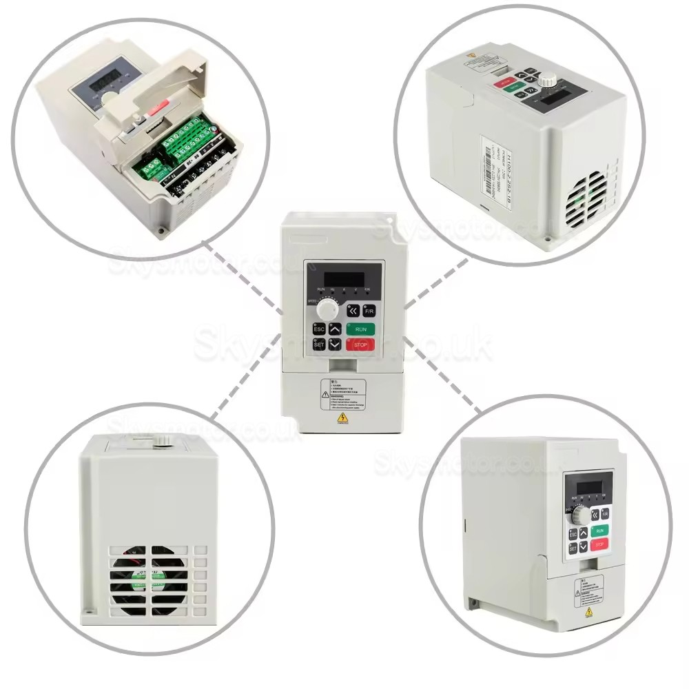 5HP 3.7KW VFD Spindle Drives Variable Frequency Drive H100-3.7S2/H100-3.7T4 220V/380V